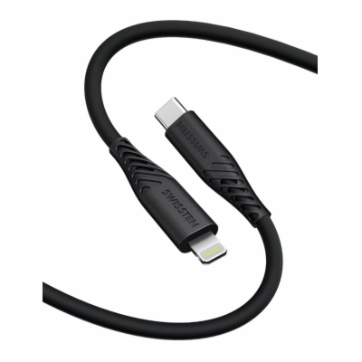 Swissten datový kabel soft silicone usb-c / lightning 1,5...