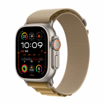 Apple Watch Ultra 2/49mm/Natural/Sport Band/Tan Alpine/Large