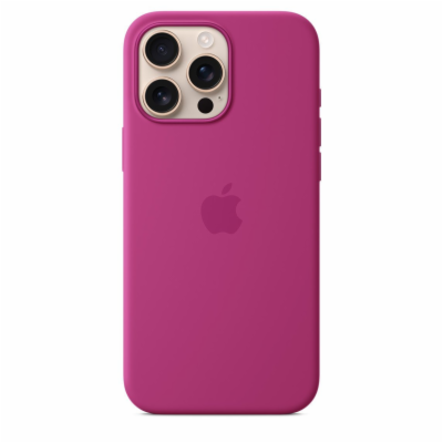 iPhone 16 Pro Max Silicone Case with MS - Fuchsia