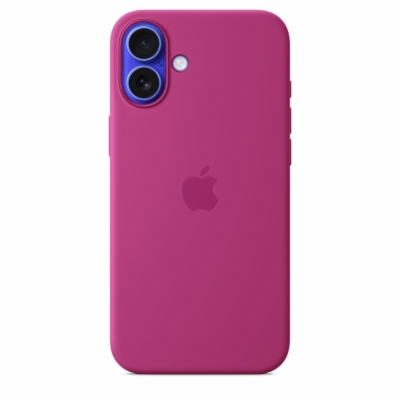 iPhone 16 Plus Silicone Case with MS - Fuchsia