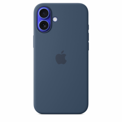 iPhone 16 Plus Silicone Case with MS - Denim