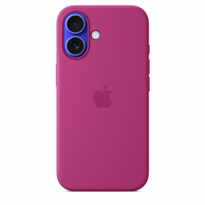 iPhone 16 Silicone Case with MS - Fuchsia