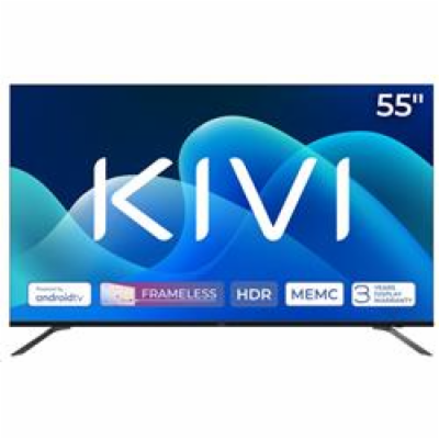 KIVI - 55 , UHD, Google Android TV, Black, 3840x2160, 60 ...