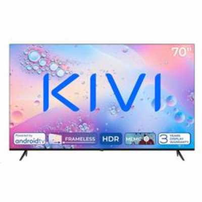 KIVI - 70 , UHD, Android TV 11, Černá, 3840x2160, 60 Hz,r...