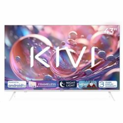 KIVI - 43 , UHD, Android TV 11, Bílá, 3840x2160, 60 Hz, r...