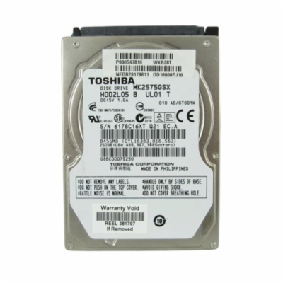 Toshiba 250GB 2,5 SATA HDD Spolehlivý výkon pro standardn...