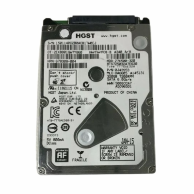 HGST 320GB 2,5 SATA HDD Středně velký disk, ideální pro s...