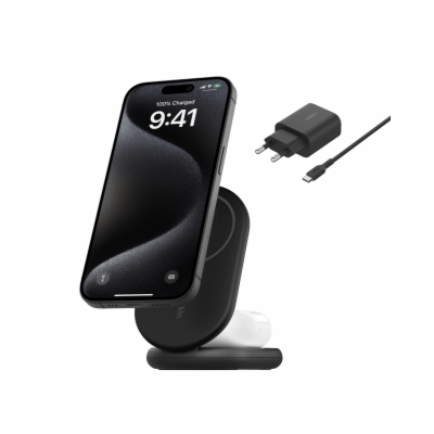 Belkin BOOST CHARGE™ Qi2 15W 2v1 Magnetický nabíjecí stoj...