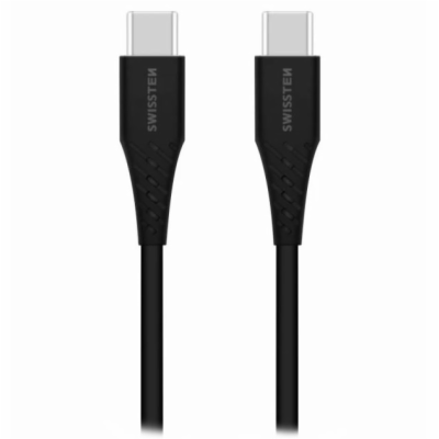 Swissten nabíjecí kabel usb-c / usb-c 1,0 m černý