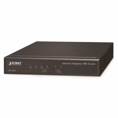 Planet IPX-1102, IP PBX, 2x FXO, 100/50 uživatelů, IVR, z...