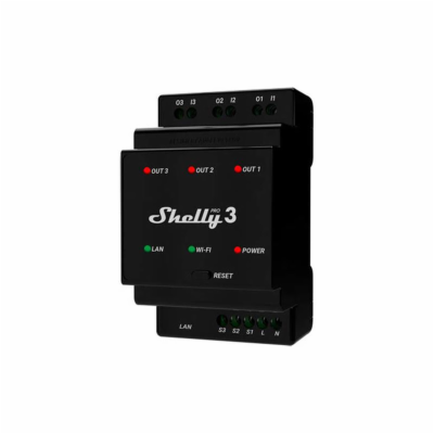 Relé na DIN lištu SHELLY PRO 3 Wi-Fi