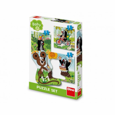 Baby puzzle DINO Krtek na louce 3,4,5 dílků 2+