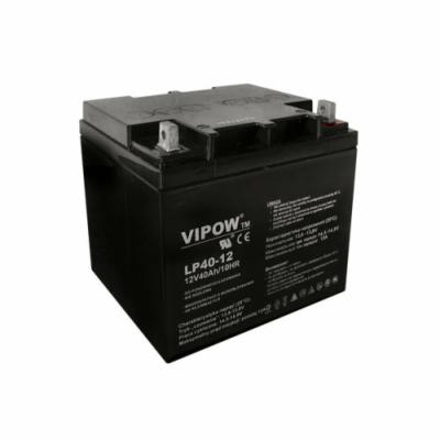 Baterie olověná 12V 40Ah VIPOW