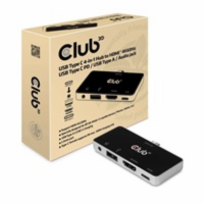 Club3D hub pro mobilní telefony USB Type C 4-in-1 Hub to ...