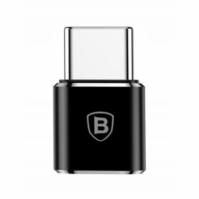 Adaptér Baseus z microUSB na USB-C černý