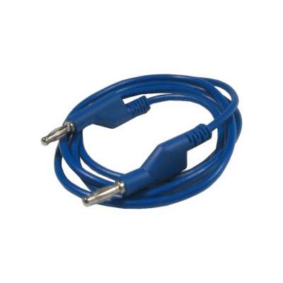 Kabel propojovací 1mm2/ 2m s banánky modrý HADEX N536A