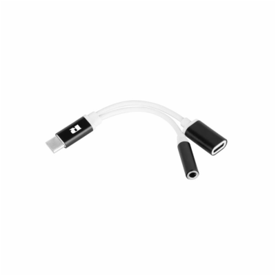 Adaptér REBEL USB-C na JACK 3,5mm (pro poslech hudby) + U...