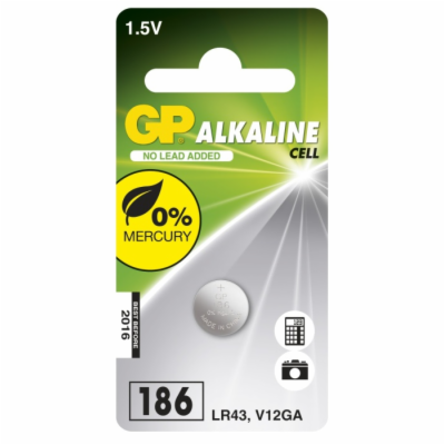 GP alkalická baterie 1,5V LR43 1ks