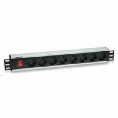 Intellinet 19" Rackmount 8-Way Power Strip - German Type,...