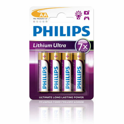 Philips baterie AA Ultra lithium - 4ks