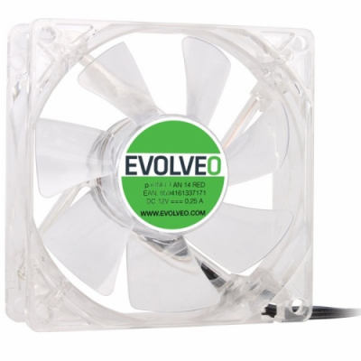 EVOLVEO ventilátor 140mm, LED červený