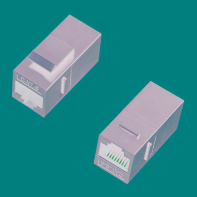 DATACOM Spojka panel UTP 2 x RJ45 (8p8c) Cat5e,přímá,plast