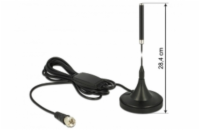Delock DAB+ Antenna F Plug 21 dB active omnidirectional with magnetical stand fix black