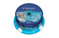 VERBATIM CD-R80 700MB/ 52x/ printable/ 25pack/ spindle