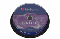 VERBATIM DVD+R 4,7GB/ 16x/ 10pack/ spindle