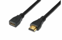 Digitus Assmann AK-330201-020-S ASSMANN HDMI High Speed extension cable type A M F 2.0m w Ethernet Ultra HD 24p gold bl