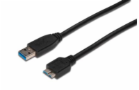 ASSMANN USB 3.0 connection cable USB A - Micro USB B M/M 0.5m USB 3.0 conform bl