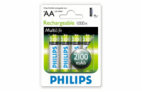 Philips baterie AA 2100mAh MultiLife, NiMh - 4ks