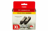 CANON CARTRIDGE PGI-570BK XL černá DOUBLE-PACK SEC pro PIXMA MG575x, MG685x, MG775x, TS505x, TS605x, TS805x (1000 str.)