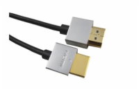  PremiumCord Slim HDMI High Speed + Ethernet kabel, zlacené konektory, 1,5m   
