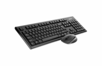 A4TECH bezdrátový set klávesnice s myší 7100N, USB, (myš Vtrack) - anglický layout