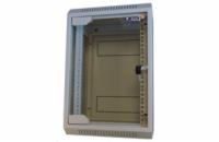 LEXI-Net 10" nástěnný rozvaděč 9U 310x260, skleněné dveře, svařovaný, šedý