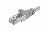 PREMIUMCORD Patch kabel CAT6a S-FTP, RJ45-RJ45, AWG 26/7 2m šedá