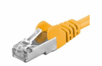 PREMIUMCORD Patch kabel CAT6a S-FTP, RJ45-RJ45, AWG 26/7 5m žlutá