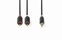 Kabel Jack 3,5mm stereo/2x Cinch 10m NEDIS CABW22200AT100