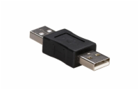 Akyga adaptér USB-AM/USB-AM/ABS/cerná