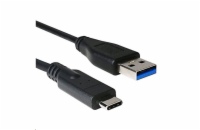 C-Tech CB-USB3C-20B USB 3.0 AM na Type-C, (AM/CM), 2m, černý kabel