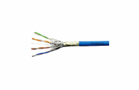 Kabel F/FTP Cat.6a 500 MHz 4x2xAWG23, LS0H modrý, Dca, 500m