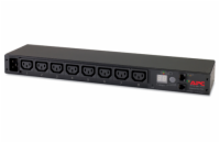 APC Rack PDU, Metered, 1U, 16A, 208/230V, (8)C13, IEC-320 C20 2.5m