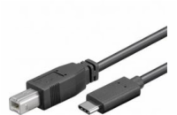 PremiumCord Kabel USB 3.1 konektor C/male - USB 2.0 konektor B/male, 1m