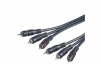 PremiumCord Kabel 3x CINCH-3x CINCH M/M 5m HQ