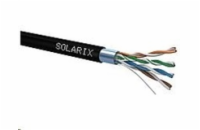 Solarix Kabel SXKD-5E-FTP-PE drát c5e  venkovní, 305m