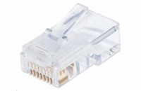 Intellinet konektor RJ45, Cat5e, UTP, 50µ, drát i lanko, 100 ks v nádobě