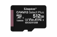 KINGSTON Canvas Select Plus 512GB microSD / UHS-I / CL10 / bez adaptéru