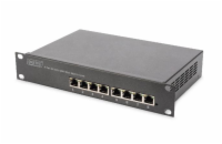 DIGITUS DN-80114 DIGITUS Gigabit Ethernet Switch 8-port, 10 palců, nemanagovaný