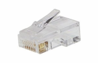 PremiumCord Konektor RJ45 8pinů - na drát, balení 100ks v sáčku 8592220013752 PREMIUMCORD Konektor RJ45 8pinů - na drát, balení 100ks v sáčku